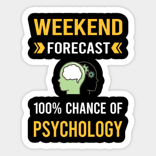 Weekend Forecast Psychology Sticker